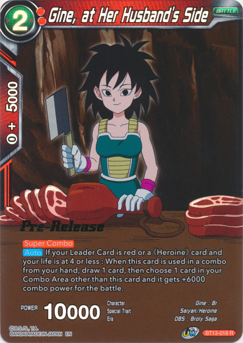 Gine, at Her Husband's Side (BT13-016) [Supreme Rivalry Prerelease Promos] | Odin's Place