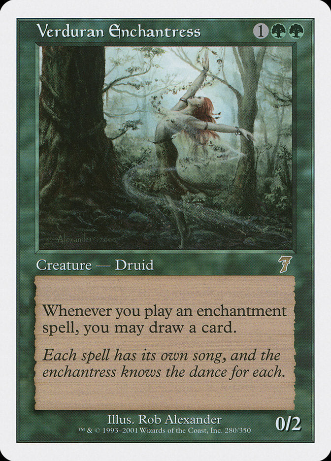 Verduran Enchantress (280) [Seventh Edition] | Odin's Place