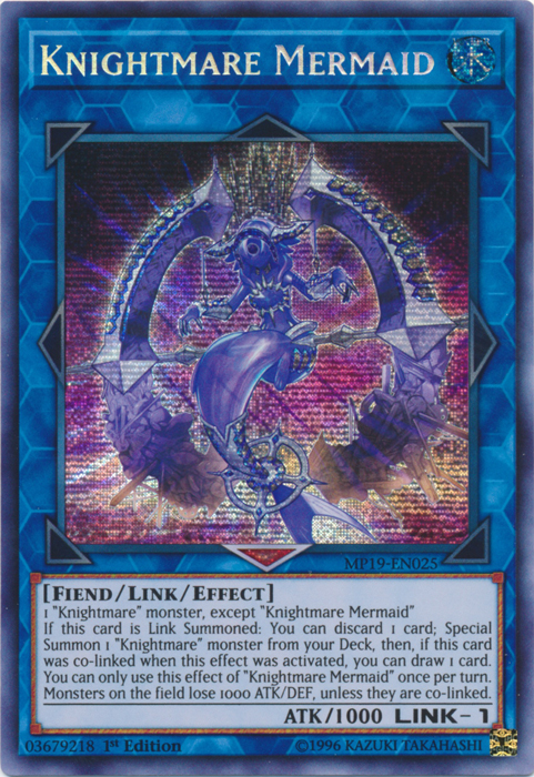 Knightmare Mermaid [MP19-EN025] Prismatic Secret Rare | Odin's Place