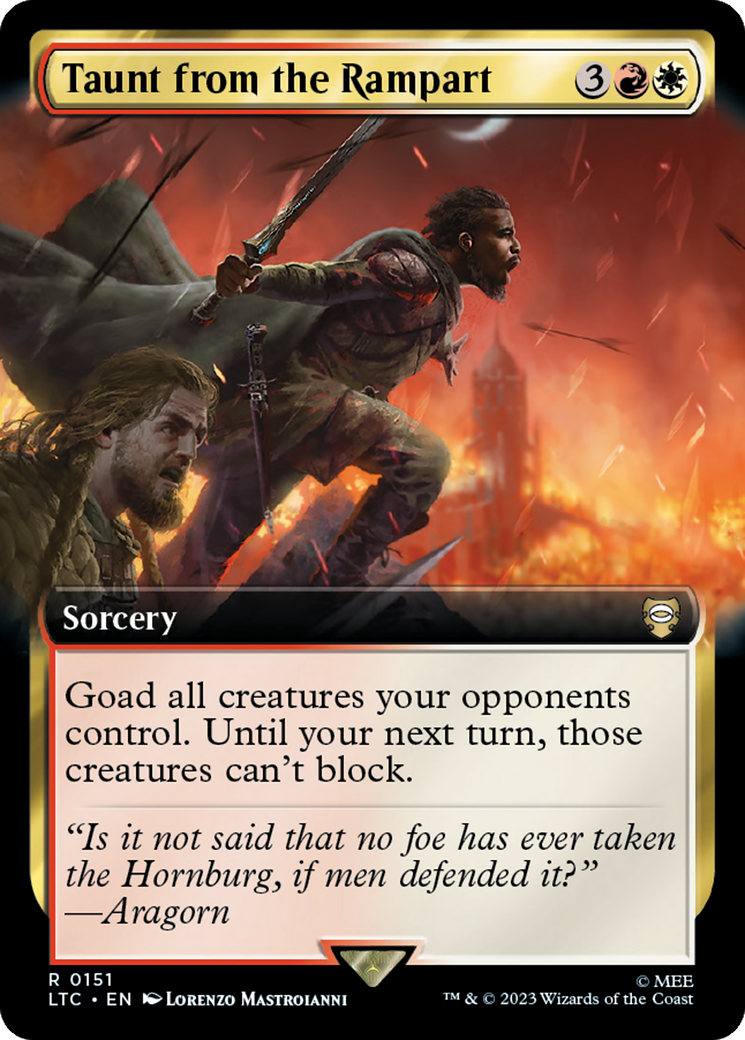 Taunt from the Rampart (Extended Art) [The Lord of the Rings: Tales of Middle-Earth Commander] | Odin's Place