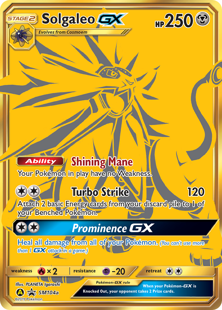Solgaleo GX (SM104a) [Sun & Moon: Black Star Promos] | Odin's Place