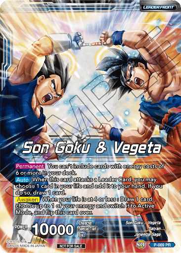 Son Goku & Vegeta // Miracle Strike Gogeta (Gold Stamped) (P-069) [Mythic Booster] | Odin's Place