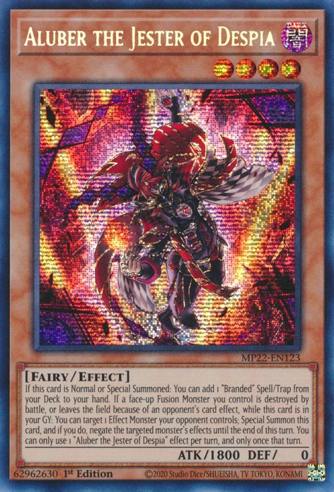 Aluber the Jester of Despia [MP22-EN123] Prismatic Secret Rare | Odin's Place