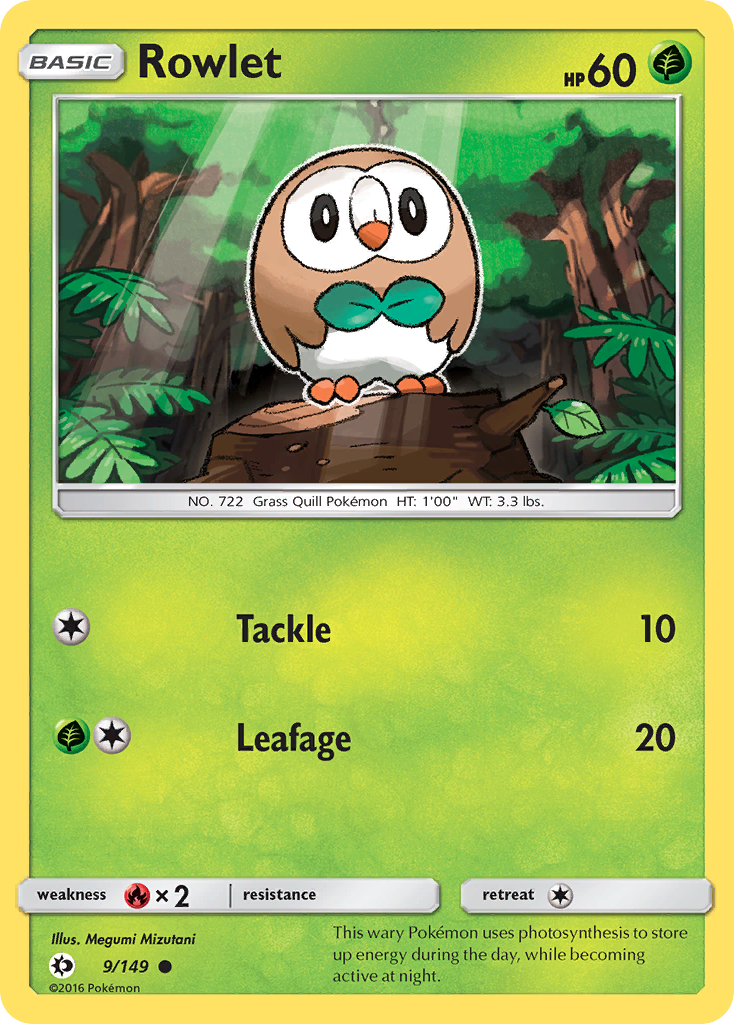 Rowlet (9/149) [Sun & Moon: Base Set] | Odin's Place