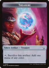 Treasure (20) // Phyrexian Saproling Double-Sided Token [March of the Machine Tokens] | Odin's Place