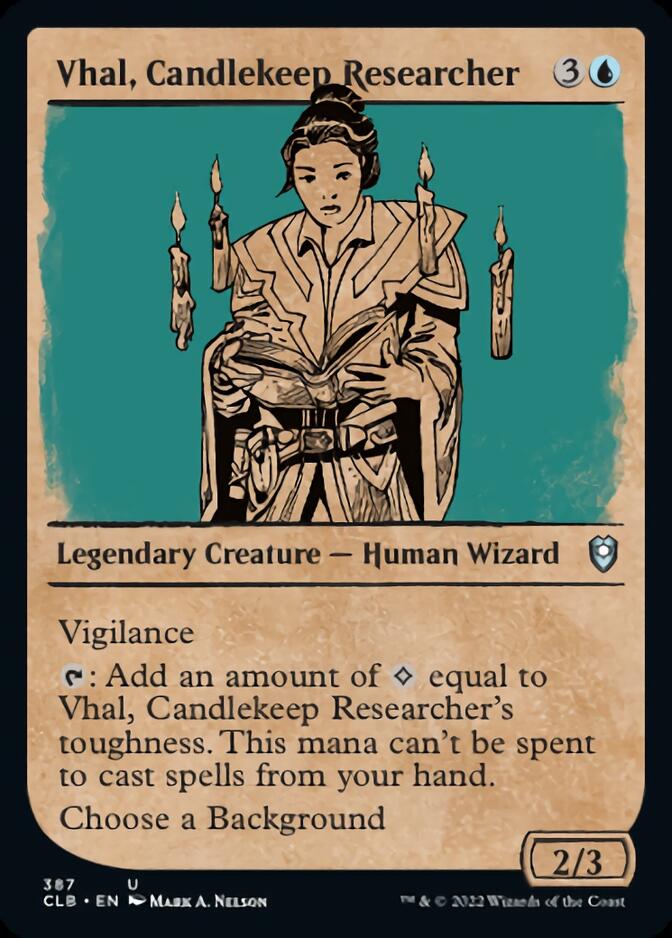 Vhal, Candlekeep Researcher (Showcase) [Commander Legends: Battle for Baldur's Gate] | Odin's Place