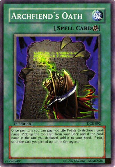 Archfiend's Oath [DCR-092] Common | Odin's Place