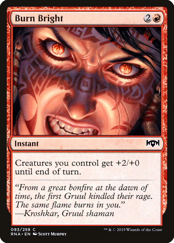 Burn Bright (93) [Ravnica Allegiance] | Odin's Place