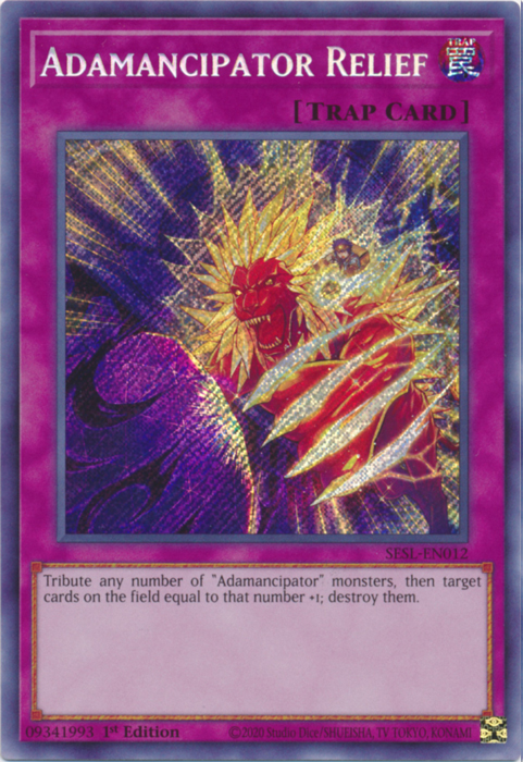 Adamancipator Relief [SESL-EN012] Secret Rare | Odin's Place