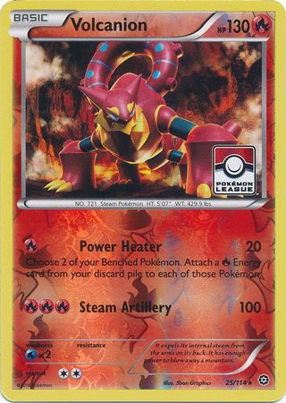 Volcanion (25/114) (League Promo) [XY: Steam Siege] | Odin's Place