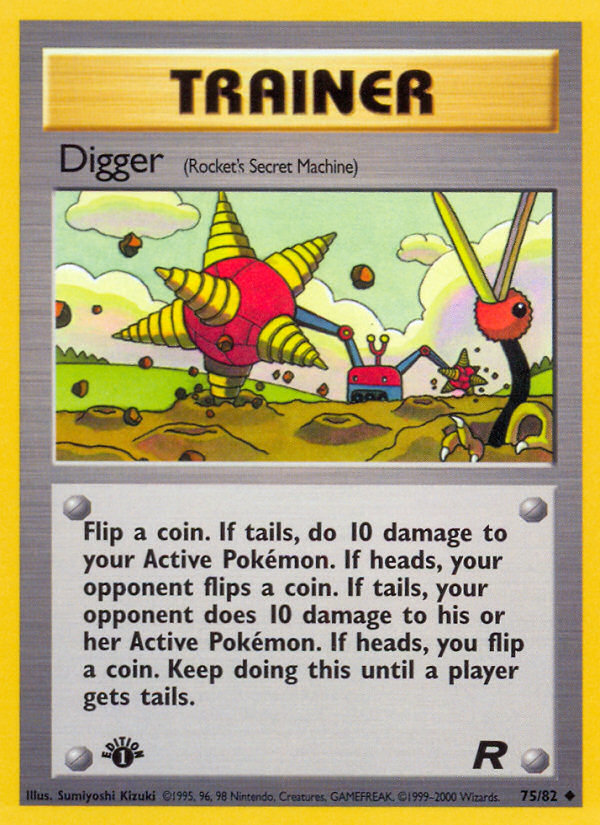 Digger (75/82) [Team Rocket 1st Edition] | Odin's Place
