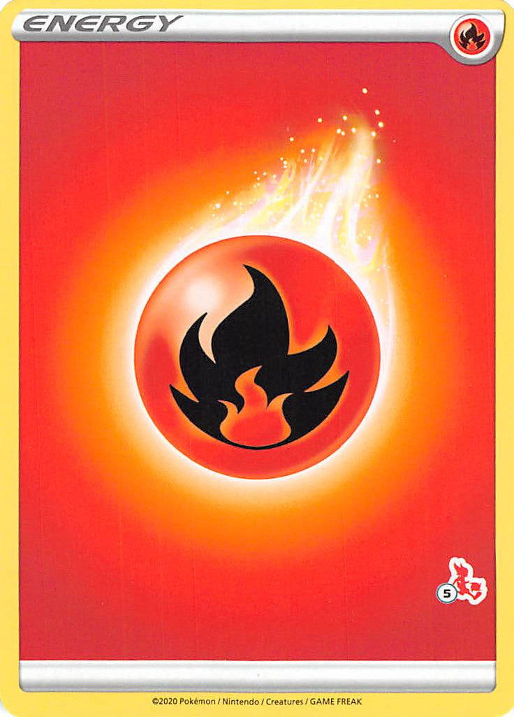 Fire Energy (Cinderace Stamp #5) [Battle Academy 2022] | Odin's Place