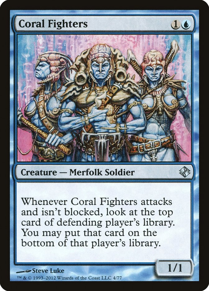 Coral Fighters (4) [Duel Decks: Venser vs. Koth] | Odin's Place