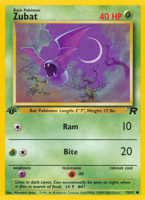 Zubat (70/82) [Team Rocket 1st Edition] | Odin's Place