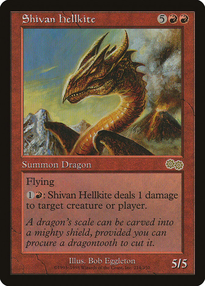 Shivan Hellkite (214) [Urza's Saga] | Odin's Place
