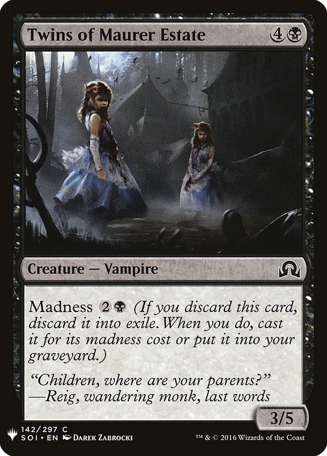 Twins of Maurer Estate [Mystery Booster] | Odin's Place
