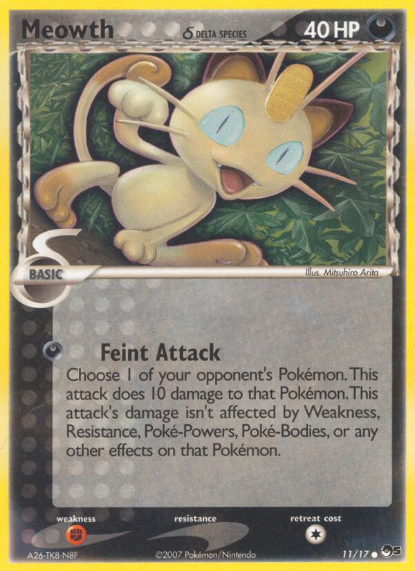 Meowth (11/17) (Delta Species) [POP Series 5] | Odin's Place