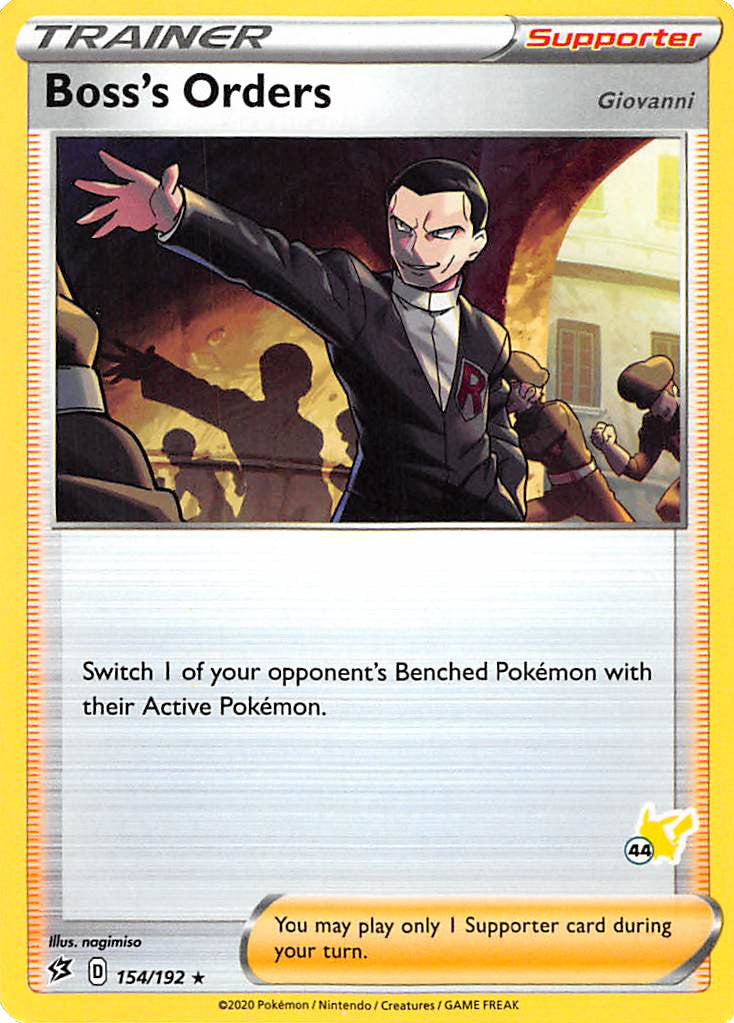 Boss's Orders (154/192) (Pikachu Stamp #44) [Battle Academy 2022] | Odin's Place