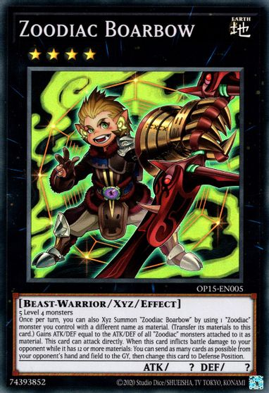 Zoodiac Boarbow [OP15-EN005] Super Rare | Odin's Place