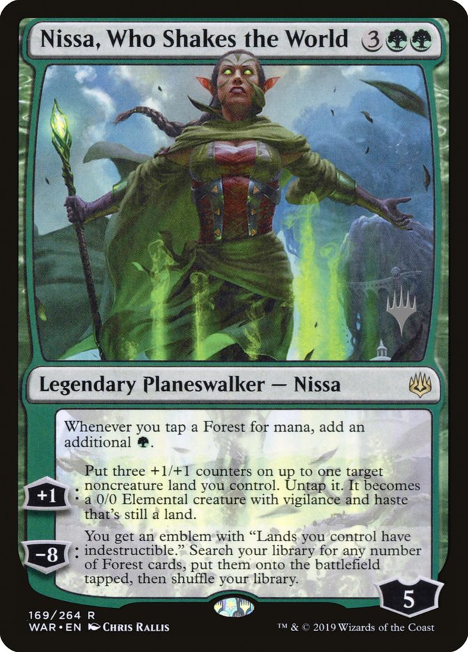 Nissa, Who Shakes the World (Promo Pack) [War of the Spark Promos] | Odin's Place