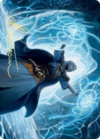 Frost Augur Art Card (Gold-Stamped Signature) [Kaldheim Art Series] | Odin's Place