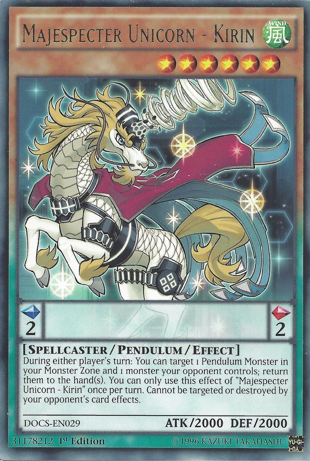 Majespecter Unicorn - Kirin [DOCS-EN029] Rare | Odin's Place