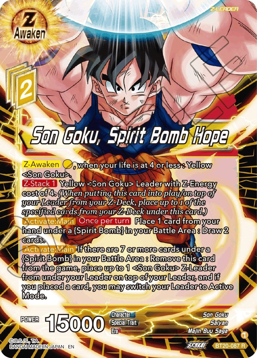 Son Goku, Spirit Bomb Hope (BT20-087) [Power Absorbed] | Odin's Place