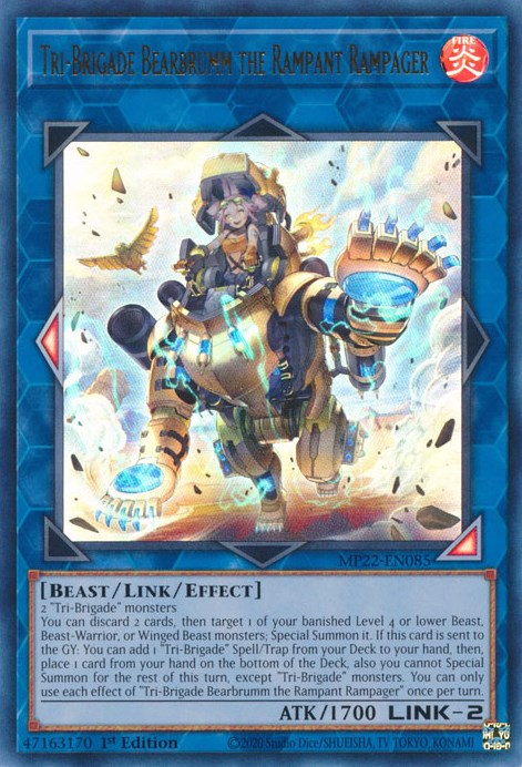 Tri-Brigade Bearbrumm the Rampant Rampager [MP22-EN085] Ultra Rare | Odin's Place