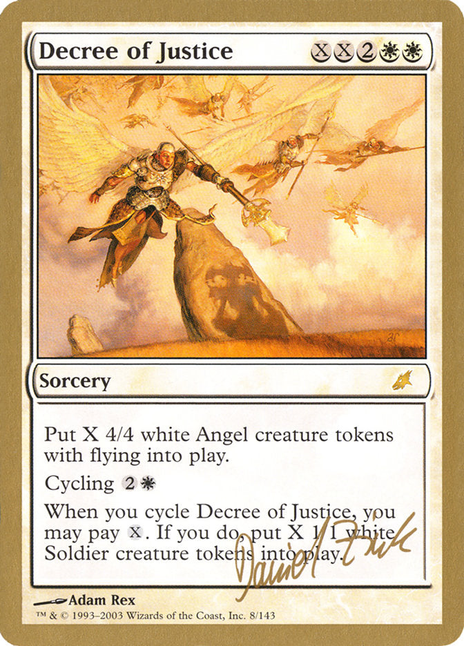 Decree of Justice (Daniel Zink) [World Championship Decks 2003] | Odin's Place