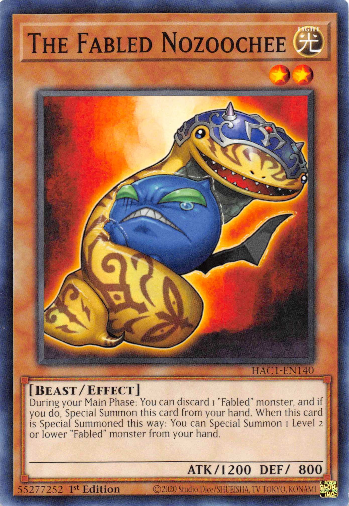 The Fabled Nozoochee [HAC1-EN140] Common | Odin's Place