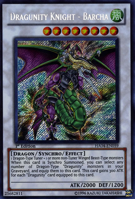 Dragunity Knight - Barcha [HA04-EN059] Secret Rare | Odin's Place