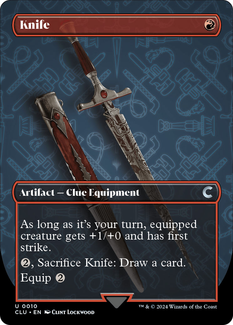 Knife (Borderless) [Ravnica: Clue Edition] | Odin's Place