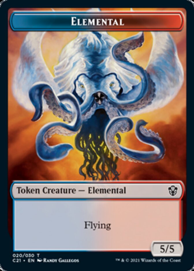 Elemental (020) // Copy Double-Sided Token [Commander 2021 Tokens] | Odin's Place