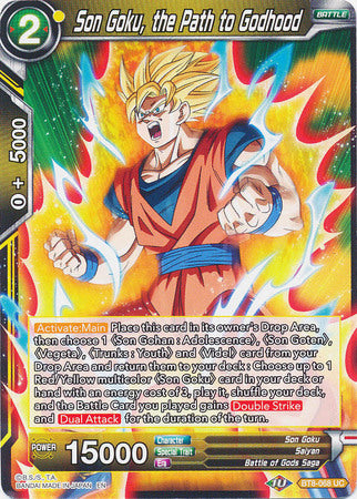 Son Goku, the Path to Godhood (BT8-068) [Malicious Machinations] | Odin's Place
