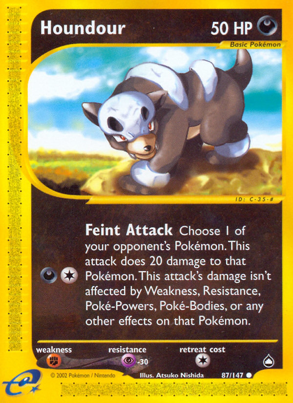 Houndour (87/147) [Aquapolis] | Odin's Place