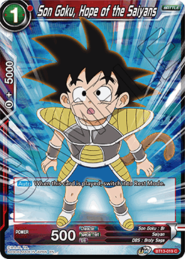 Son Goku, Hope of the Saiyans (Common) (BT13-019) [Supreme Rivalry] | Odin's Place