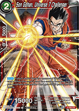 Son Gohan, Universe 7 Challenger (Unison Warrior Series Boost Tournament Pack Vol. 7) (P-364) [Tournament Promotion Cards] | Odin's Place