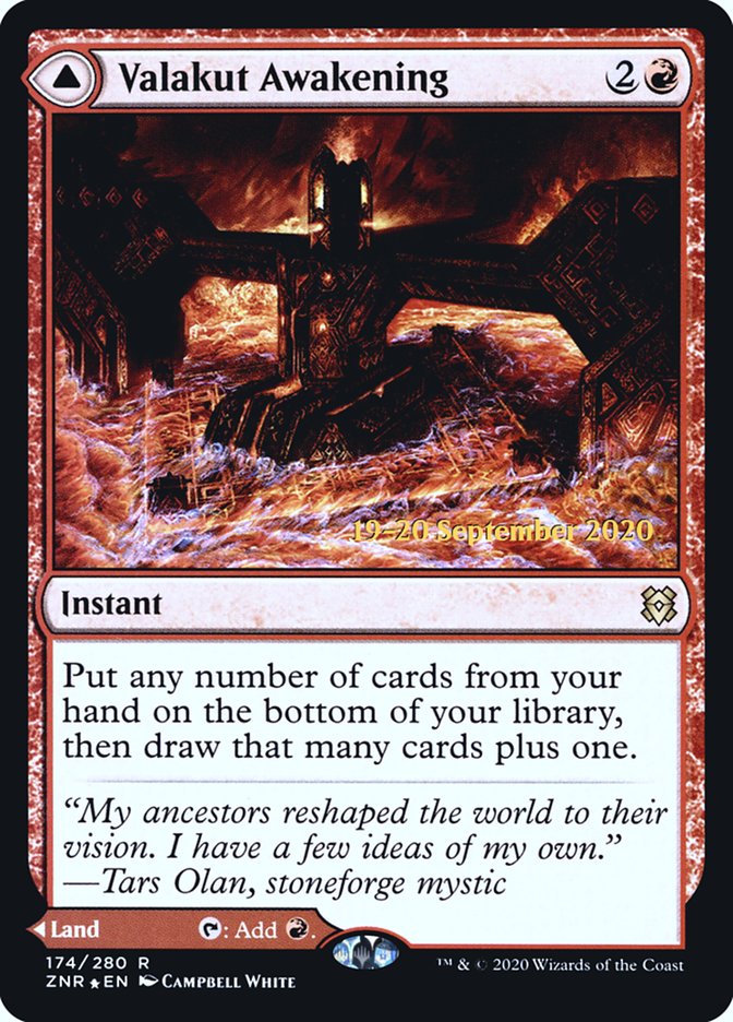 Valakut Awakening // Valakut Stoneforge [Zendikar Rising Prerelease Promos] | Odin's Place