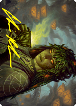 Dina, Soul Steeper Art Card (Gold-Stamped Signature) [Strixhaven: School of Mages Art Series] | Odin's Place