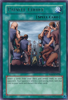 Painful Choice [RP01-EN059] Rare | Odin's Place