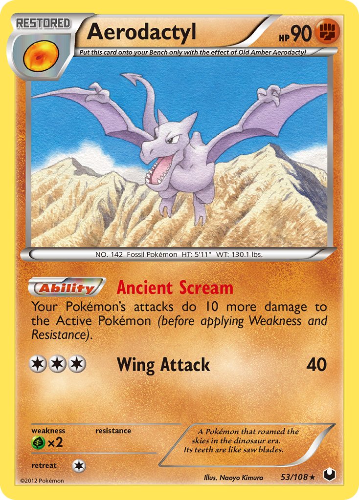 Aerodactyl (53/108) [Black & White: Dark Explorers] | Odin's Place
