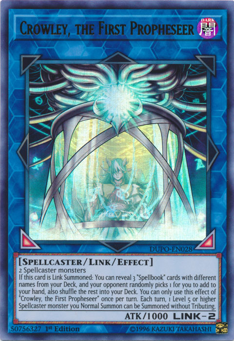 Crowley, the First Propheseer [DUPO-EN028] Ultra Rare | Odin's Place