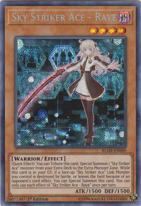 Sky Striker Ace - Raye [BLHR-EN089] Secret Rare | Odin's Place