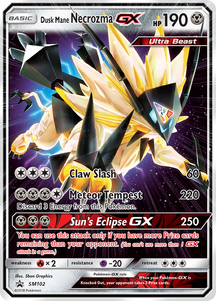 Dusk Mane Necrozma GX (SM102) [Sun & Moon: Black Star Promos] | Odin's Place