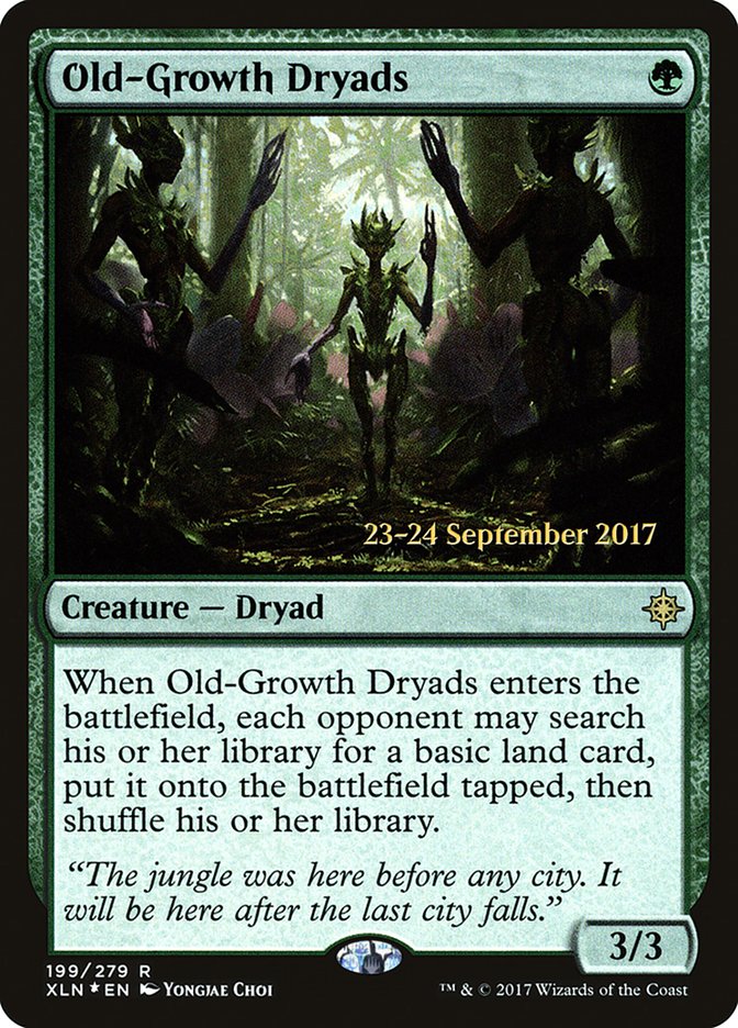 Old-Growth Dryads (199) [Ixalan Prerelease Promos] | Odin's Place