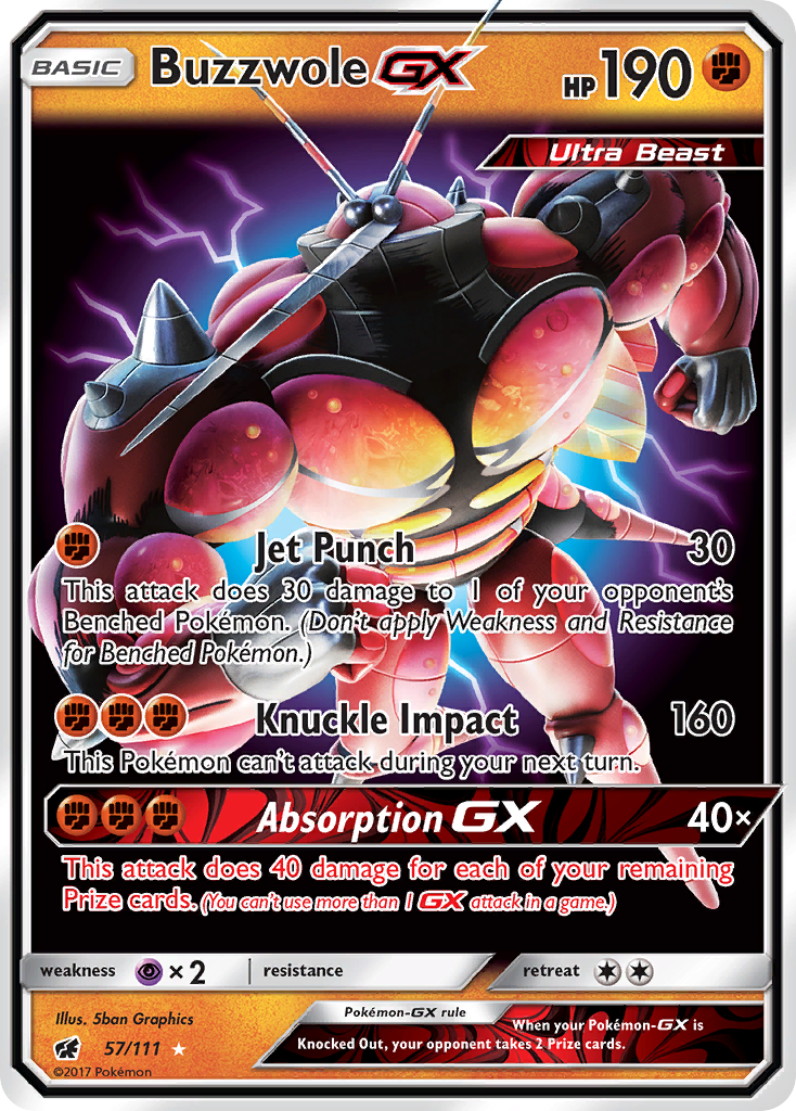 Buzzwole GX (57/111) [Sun & Moon: Crimson Invasion] | Odin's Place