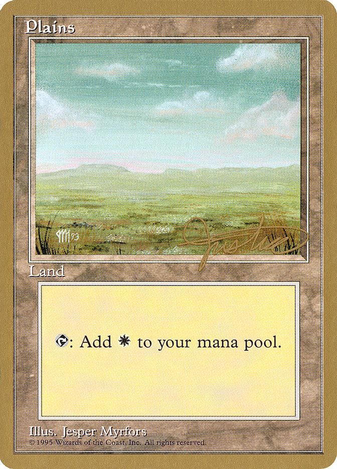 Plains (mj364) (Mark Justice) [Pro Tour Collector Set] | Odin's Place