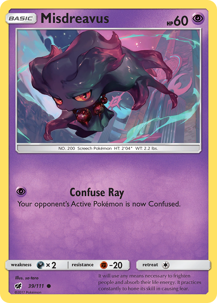 Misdreavus (39/111) [Sun & Moon: Crimson Invasion] | Odin's Place