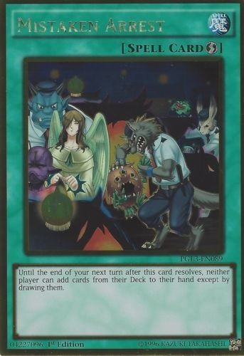 Mistaken Arrest [PGL3-EN089] Gold Rare | Odin's Place