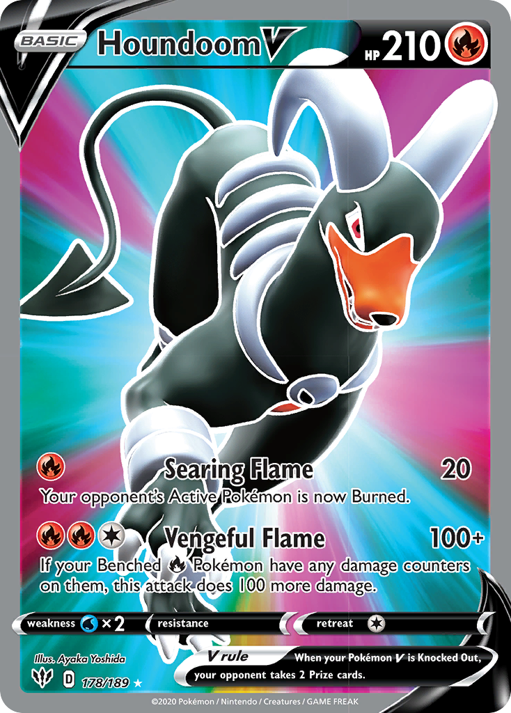 Houndoom V (178/189) [Sword & Shield: Darkness Ablaze] | Odin's Place